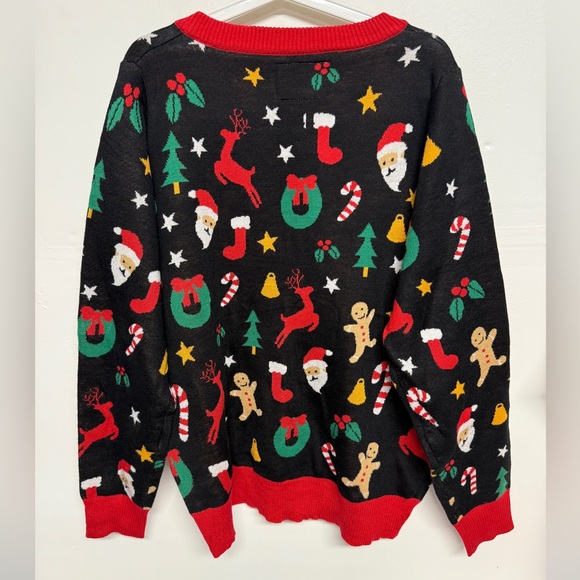 Tipsy Elves Women’s Cookie Cutter Cardigan Sweater Size XL Ugly Christmas - Picture 4 of 8